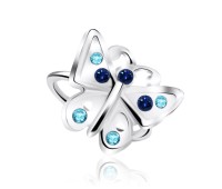 Dazzling Butterfly with Stone Silver Ear Cuff EC1-11